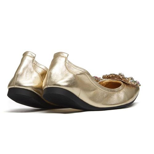 Giày Bệt Nữ Pazzion 936-1 - LIGHT GOLD - Màu Vàng Size 37-2